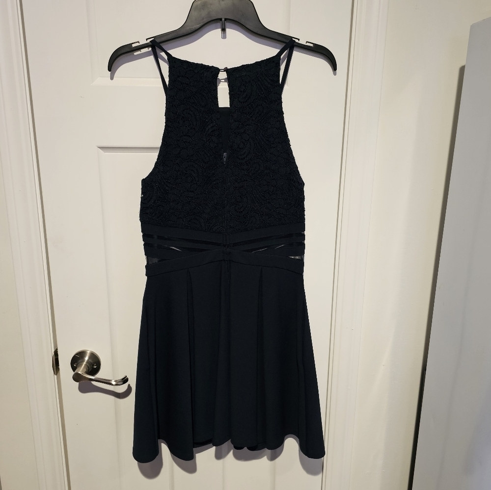 Speechless dark blue short dress